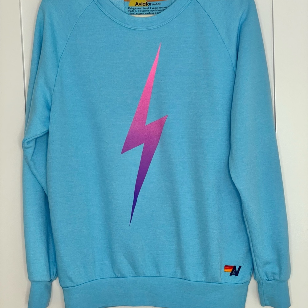 Aviator nation lightning bolt sweatshirt M